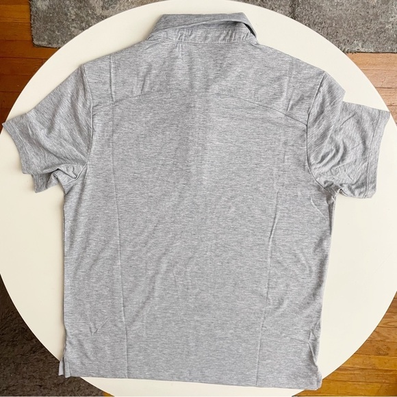 Ministry of Supply Men's Composite Merino Zip Polo Gray Size Small New Stretch - Picture 8 of 9